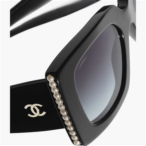 black chanel pearl sunglasses|authentic chanel sunglasses sale.